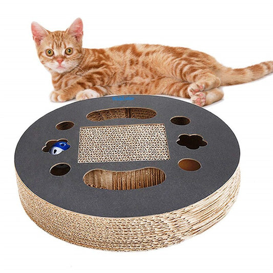Claw & Play Interactive Cat Scratcher- 2-in-1 Scratch Toy 🐾