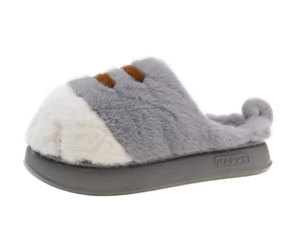 WhiskerWarm™ 3D Cat Paw Plush Slippers 🐾