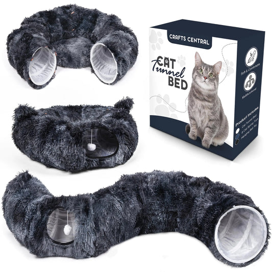 Furry Haven Cat Tunnel Bed