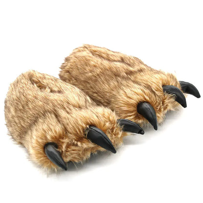 Cozy Claw Plush Slippers