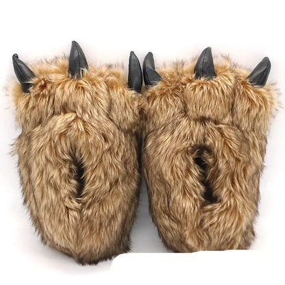 Cozy Claw Plush Slippers