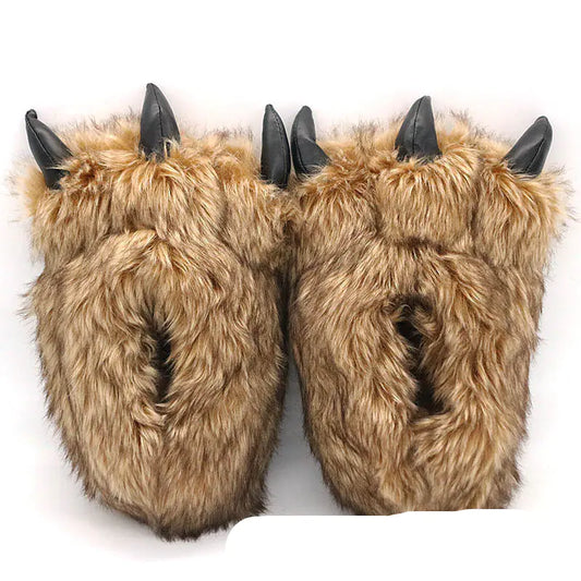 Cozy Claw Plush Slippers