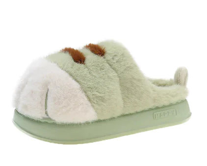 WhiskerWarm™ 3D Cat Paw Plush Slippers 🐾