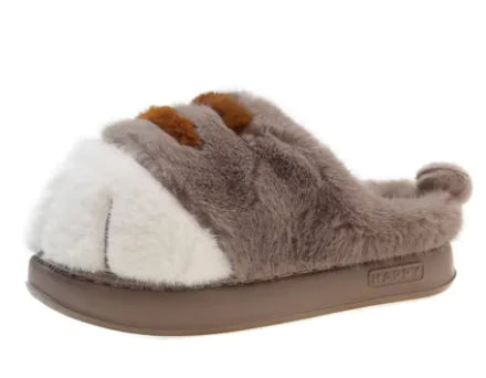 WhiskerWarm™ 3D Cat Paw Plush Slippers 🐾