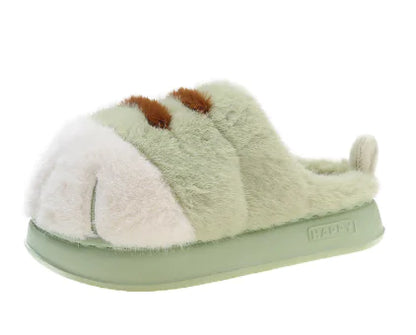 WhiskerWarm™ 3D Cat Paw Plush Slippers 🐾