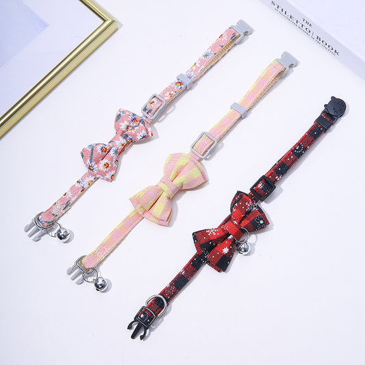 Elegant Cat Bowtie Collar Collection