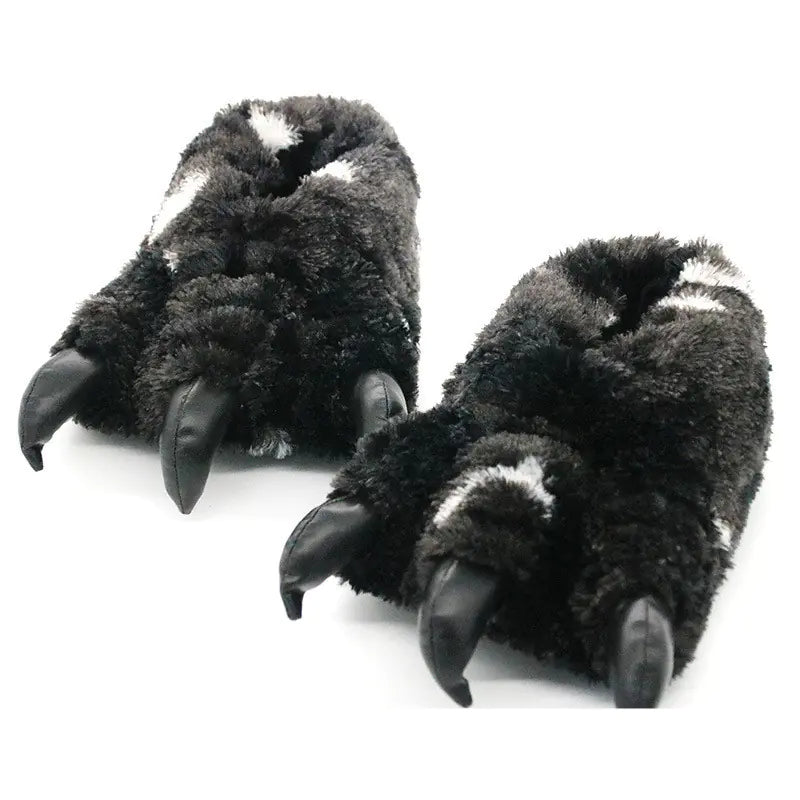 Cozy Claw Plush Slippers